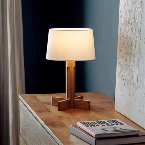 lampadaire rétro en bois pour décoration japonaise intérieur - vue 5 sur 9