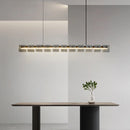 suspension moderne en acier inoxydable avec éclairage led élégant