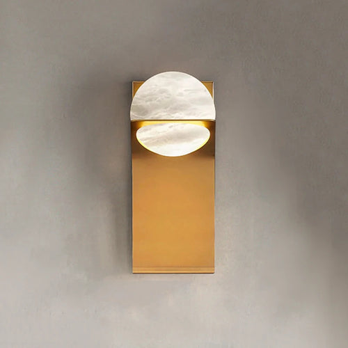 applique murale led en marbre naturel espagnol design moderne et luxueux - vue 2 sur 6