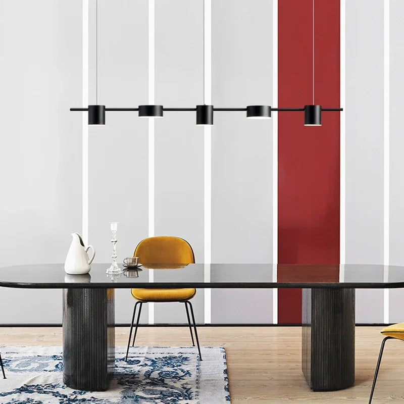 plafonnier led suspendu design moderne idéal pour salon table cuisine - vue 3 sur 12