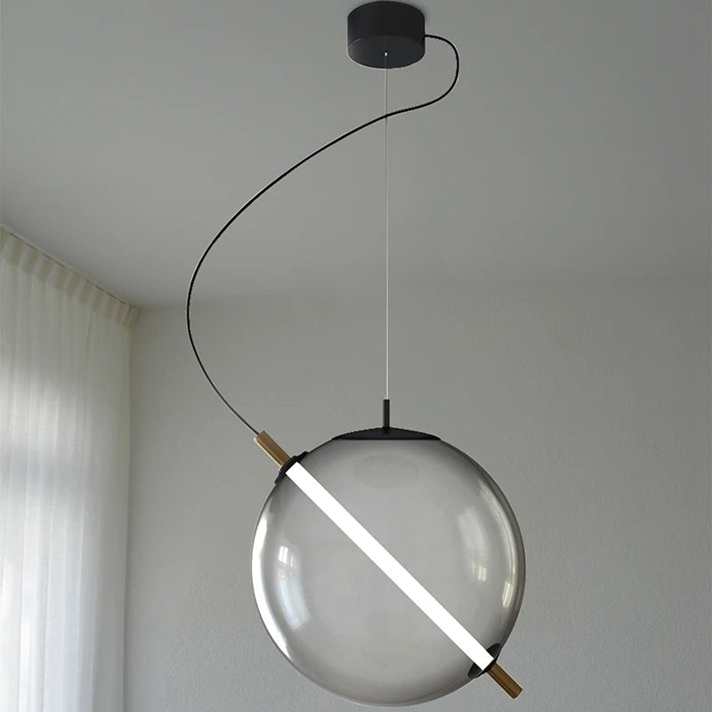 suspension créative en verre pour un éclairage moderne et élégant - vue 3 sur 9