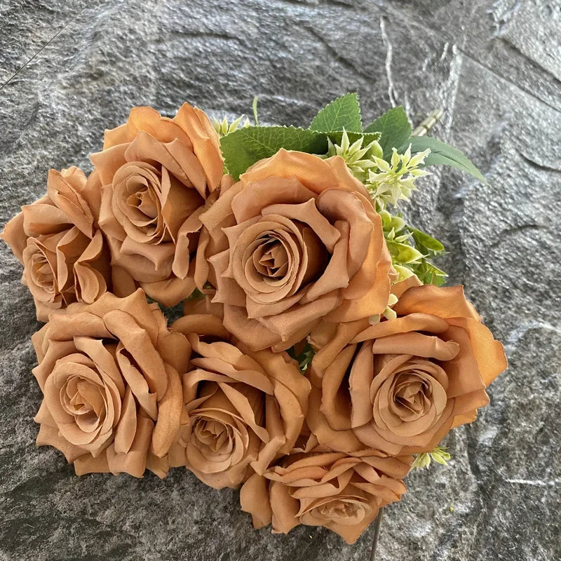 bouquet de roses artificielles décoratives pour événements et salles - vue 13 sur 15
