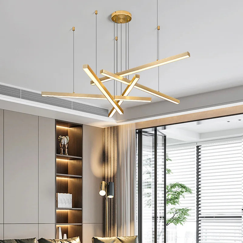 plafonnier led suspendu au design nordique moderne décoratif intérieur - vue 3 sur 17