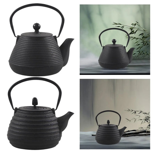 Bouilloire japonaise en fonte 1l avec infuseur thé - vue 5 sur 7