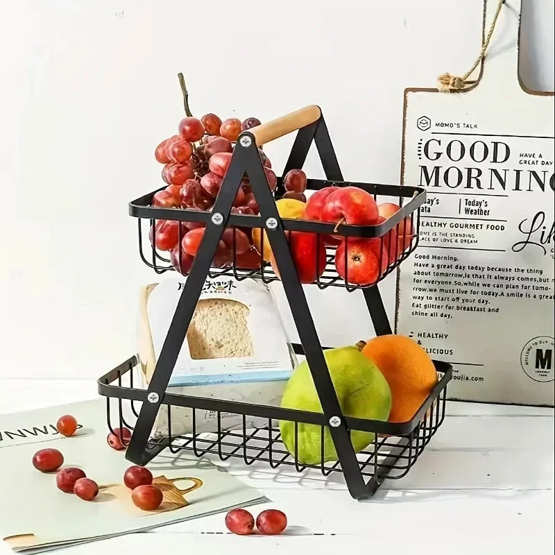 panier de rangement amovible pour fruits légumes et cosmétiques - vue 4 sur 8