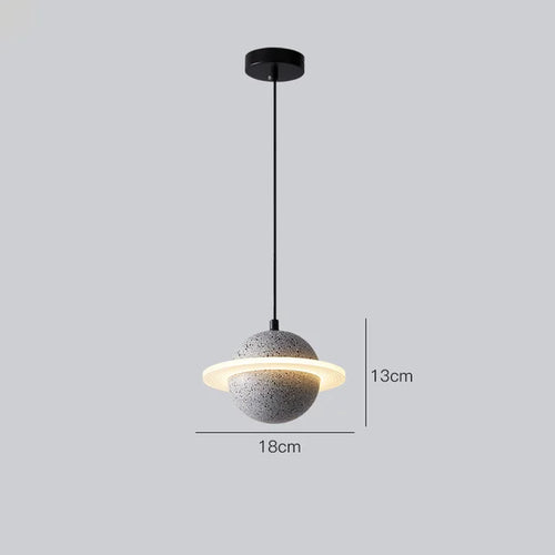 suspension en béton design mini planètes pour décoration intérieure - vue 16 sur 16