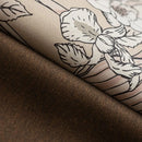 Rideau occultant motif floral style moderne pour salon
