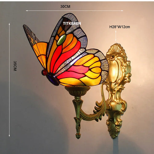 applique murale baroque en verre teinté à fleurs turques - vue 18 sur 18