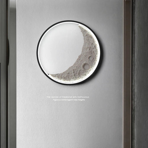 applique murale créative en forme de lune pour décoration - vue 4 sur 15