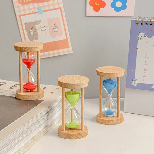 grand sablier en bois créatif pour bureau et enfants - vue 4 sur 12