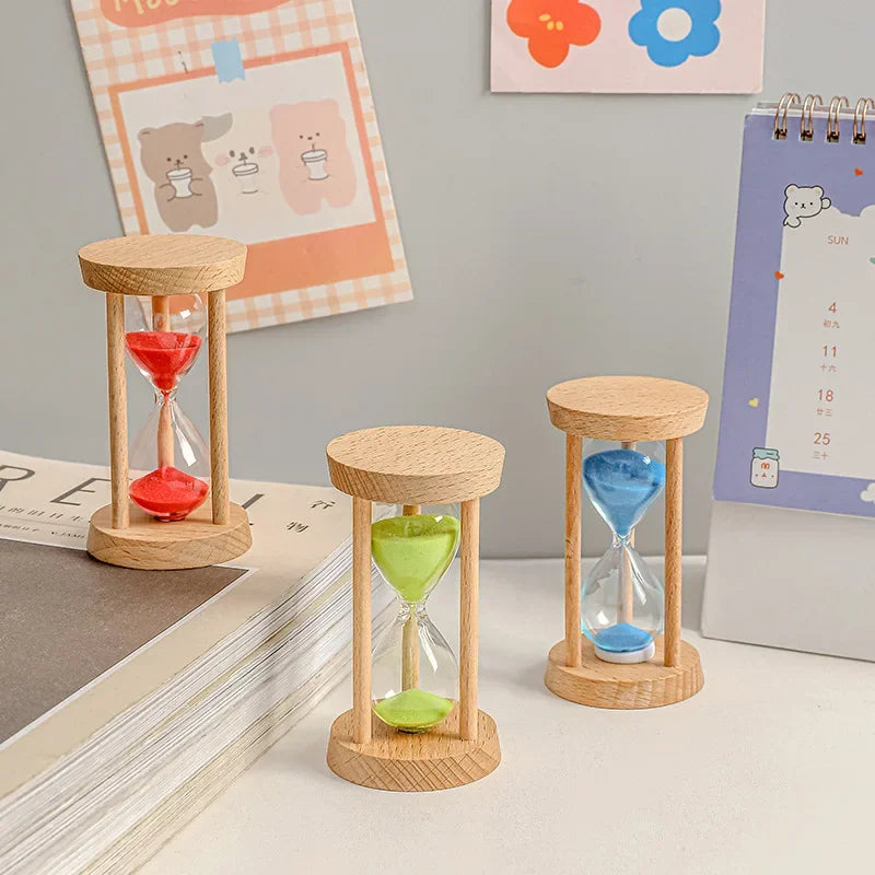 grand sablier en bois créatif pour bureau et enfants - vue 3 sur 12