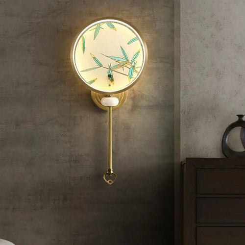 applique murale rétro en cuivre émaillé pour éclairage intérieur et extérieur - vue 7 sur 8