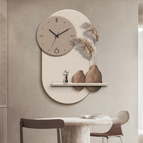 horloge murale décorative en grès design sensoriel avancé - vue 4 sur 10