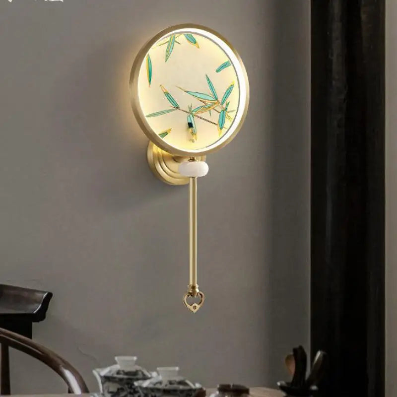 applique murale rétro en cuivre émaillé pour éclairage intérieur et extérieur - vue 4 sur 8
