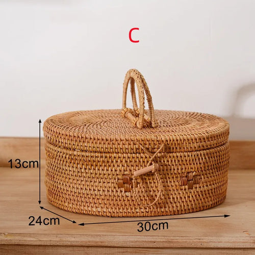 panier de rangement en rotin pour aliments et thé - vue 17 sur 16