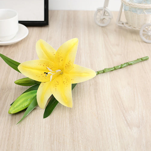 fleurs artificielles de lys pour décoration de jardin et mariage - vue 7 sur 13