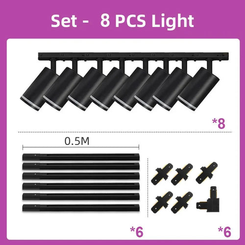 spot led sur rail pour éclairage intérieur moderne et fonctionnel - vue 16 sur 24