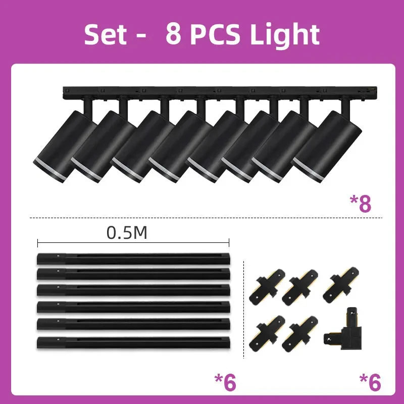 spot led sur rail pour éclairage intérieur moderne et fonctionnel - vue 15 sur 24
