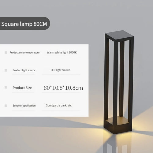lampe de jardin moderne étanche en aluminium pour extérieur - vue 10 sur 21