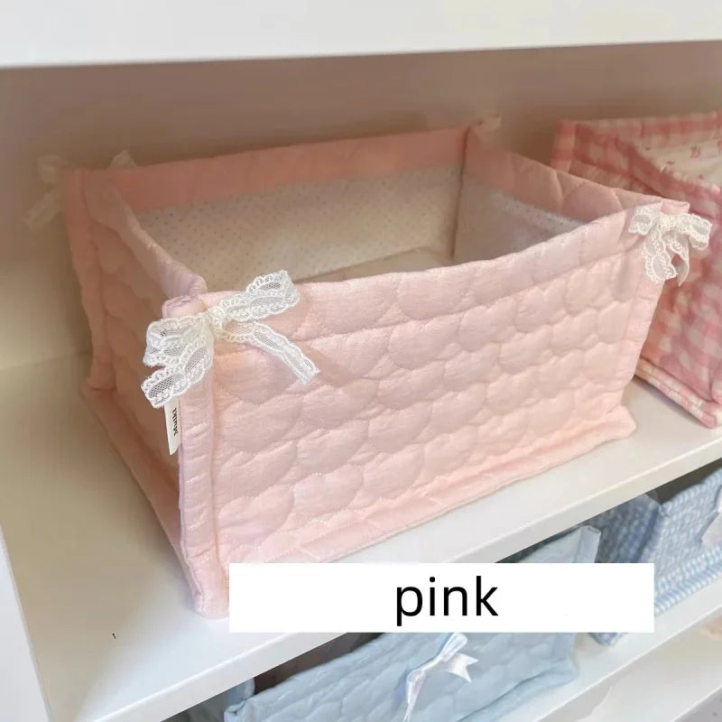 panier de rangement carré mignon pour décoration maison - vue 12 sur 13