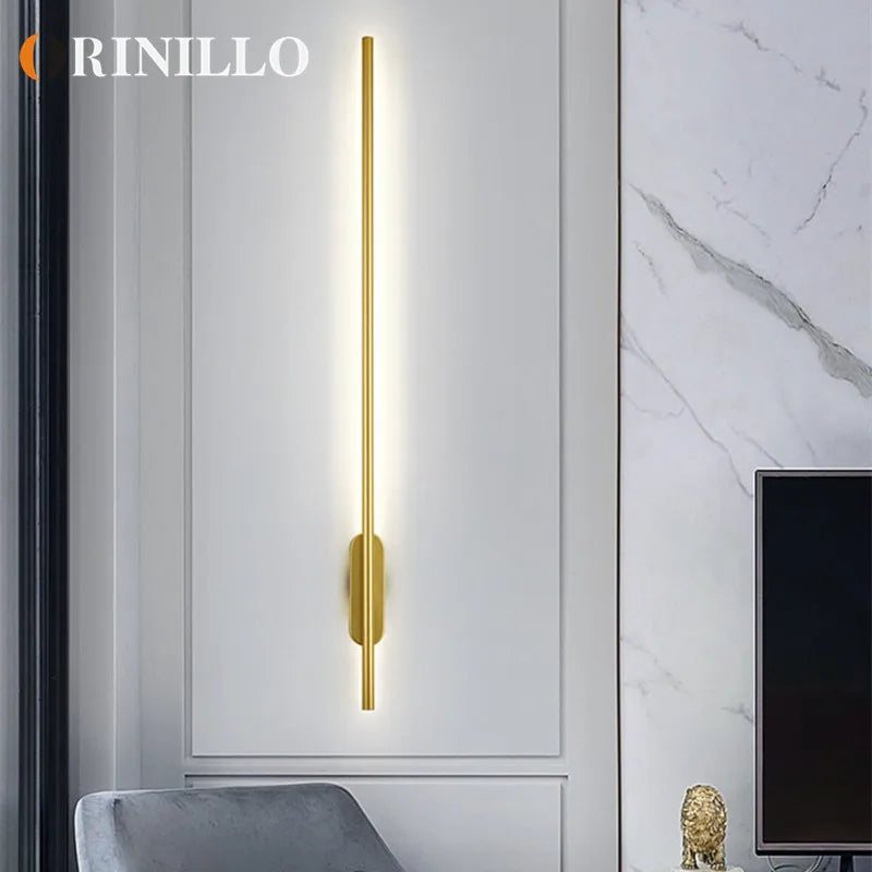 Applique murale led moderne à longue bande - vue 4 sur 6