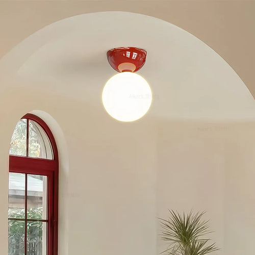 plafonnier simple style médiéval bauhaus pour décoration d'entrée - vue 2 sur 4