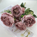 fleurs artificielles bouquet de pivoines pour mariage et décoration