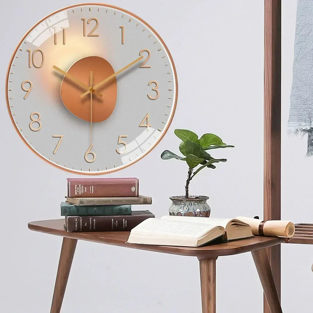 horloge murale silencieuse à piles design moderne pour tous les espaces - vue 4 sur 16