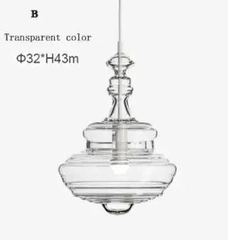 lampe suspendue en verre design moderne pour bars et cafés - vue 10 sur 12