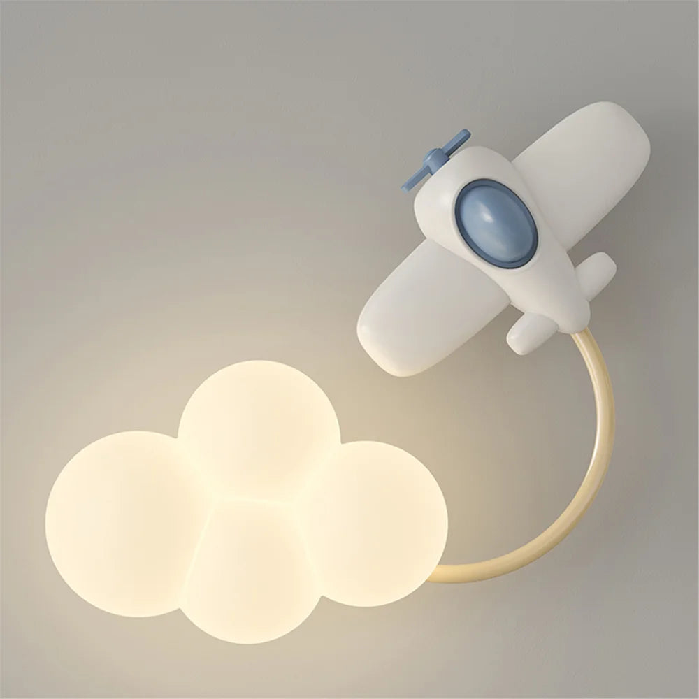 applique murale led avion pour enfants décorative et ludique - vue 5 sur 12