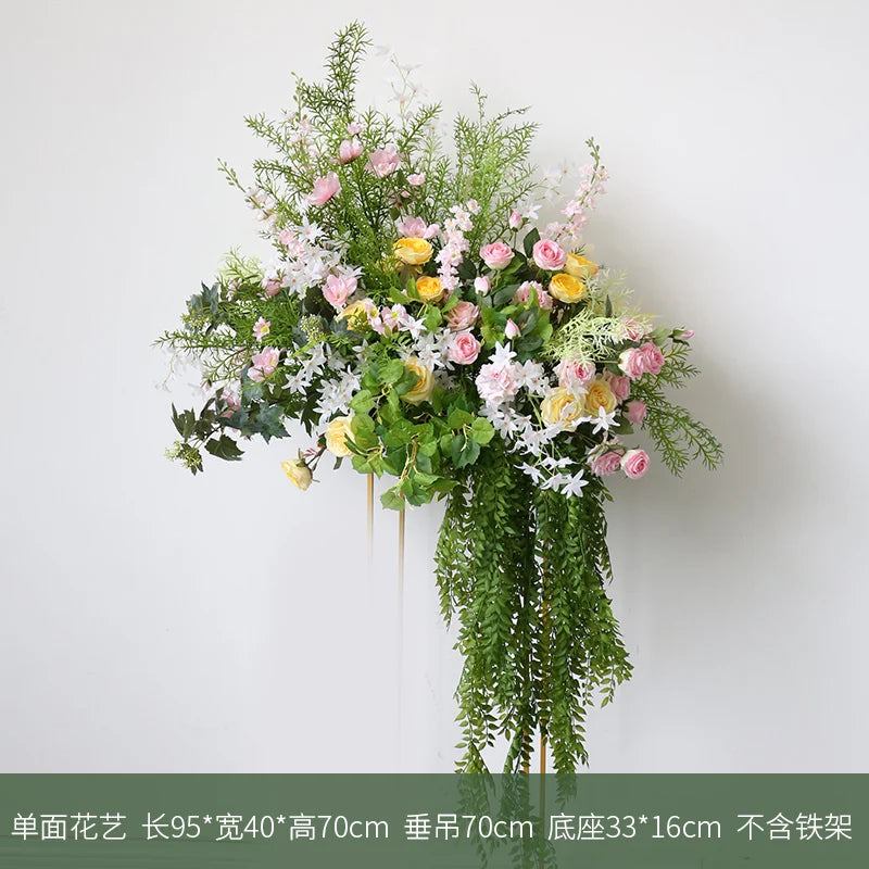arrangement de fleurs artificielles pour décoration de mariage et événements - vue 9 sur 12