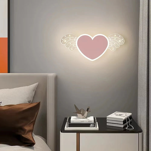 Fille enfant enfant chambre décor éclairage de nuit rose lapin appliques intérieur maison lapin bébé chambre belle bande dessinée lampe à LED - vue 4 sur 18