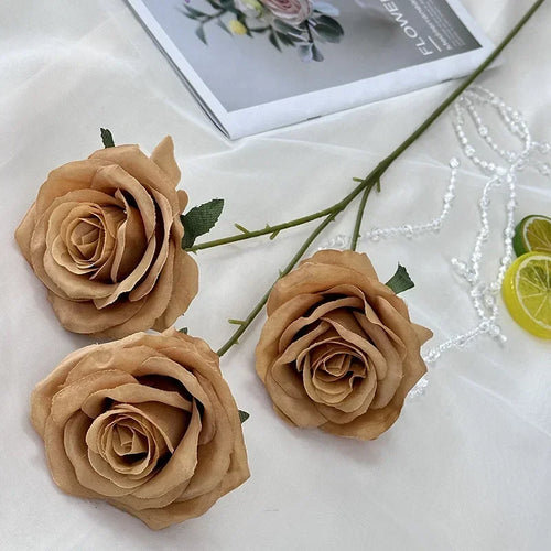 branches de roses artificielles en soie pour décoration élégante - vue 39 sur 40