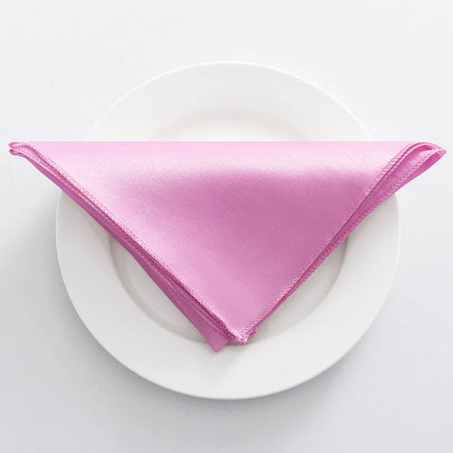Serviette de table satin décorative pour mariage fête