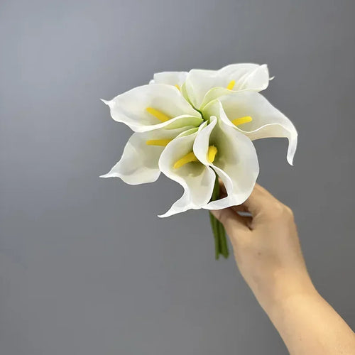 lot de 2 bouquets de lys calla artificiels pour décoration de mariage - vue 12 sur 11