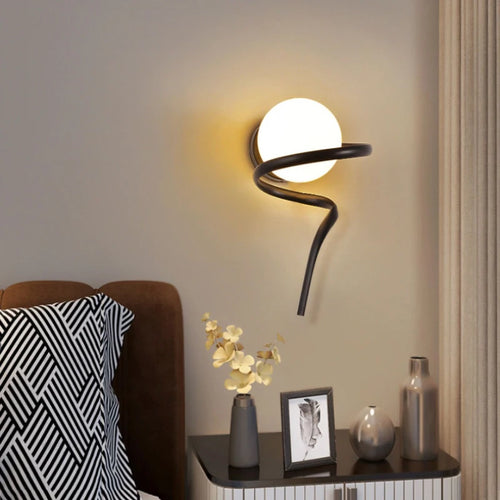 applique murale ronde en verre design moderne créative pour intérieur - vue 3 sur 10