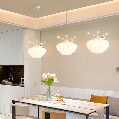 suspension de luxe en forme de couronne dorée décoratives - vue 2 sur 13
