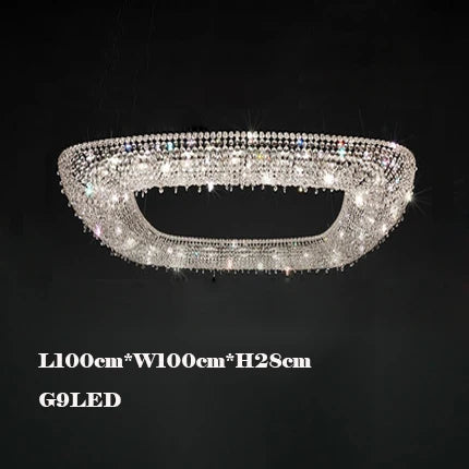 lustre en cristal décoratif pour éclairage intérieur élégant - vue 16 sur 15