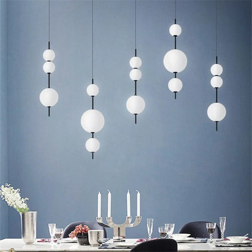 suspension en perles design pour décoration intérieure moderne - vue 2 sur 8
