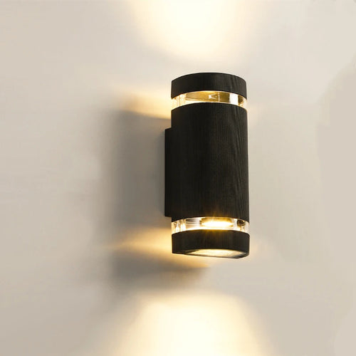 applique murale led extérieure en demi-cercle design pour espaces extérieurs - vue 3 sur 12