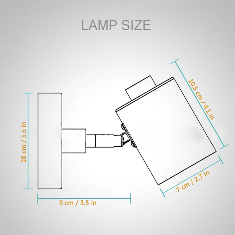 Applique murale nordique lampe de chevet avec interrupteur prise ue/UL Macaron Gu10 Lustre applique étude chambre moderne décor luminaire - vue 4 sur 12