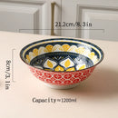Ensemble bols céramique bohème ramen soupe 20 cm
