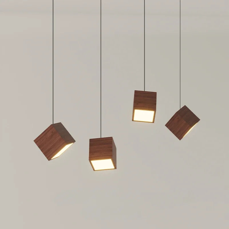 suspension en bois créatif design nordique pour décoration intérieure - vue 4 sur 10