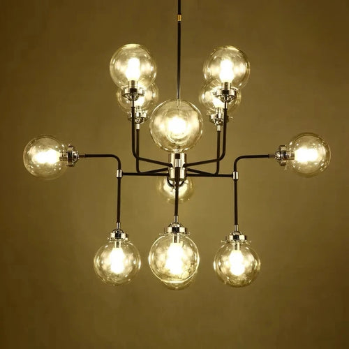 lustre artistique en verre pour décoration intérieure moderne - vue 5 sur 24