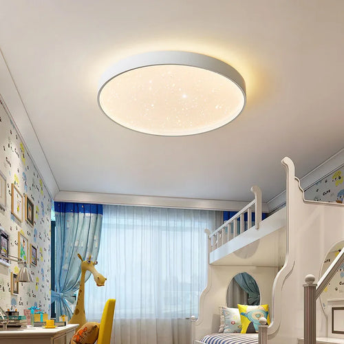 plafonnier led nordique simple rond pour décoration intérieure - vue 3 sur 14
