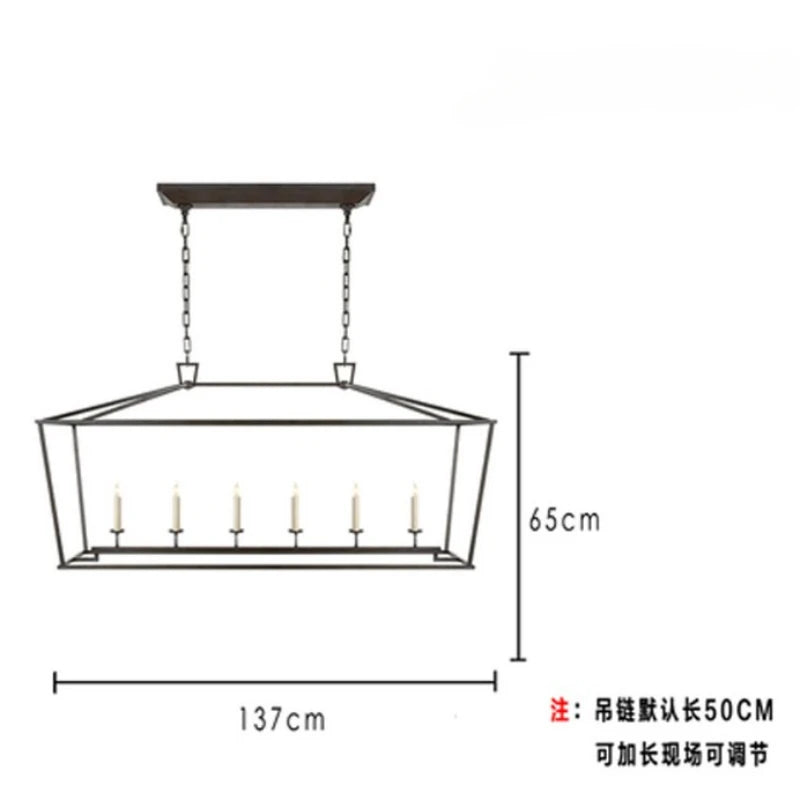 Lustre Vintage industriel suspension lumières abat-jour noir lampe suspendue pour plafond Table à manger en métal lumière cuisine Suspension - vue 11 sur 11