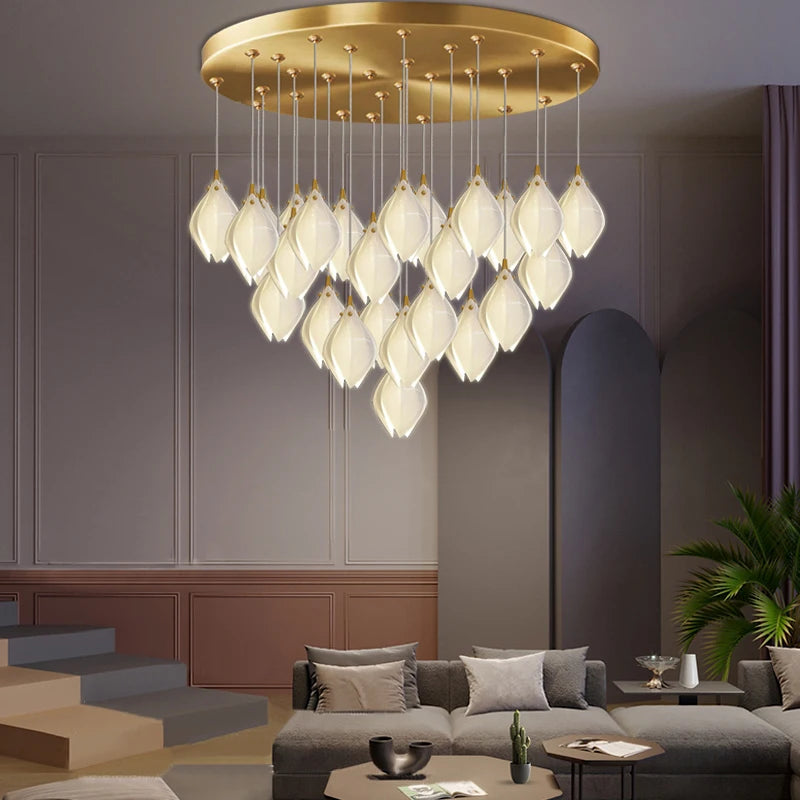 lustre créatif design nordique pour intérieur moderne et élégant - vue 2 sur 14