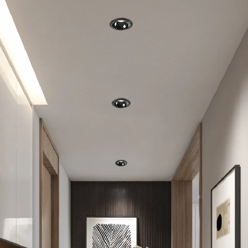 downlights led encastrés anti-éblouissement à intensité variable epistar puce cob - vue 5 sur 5