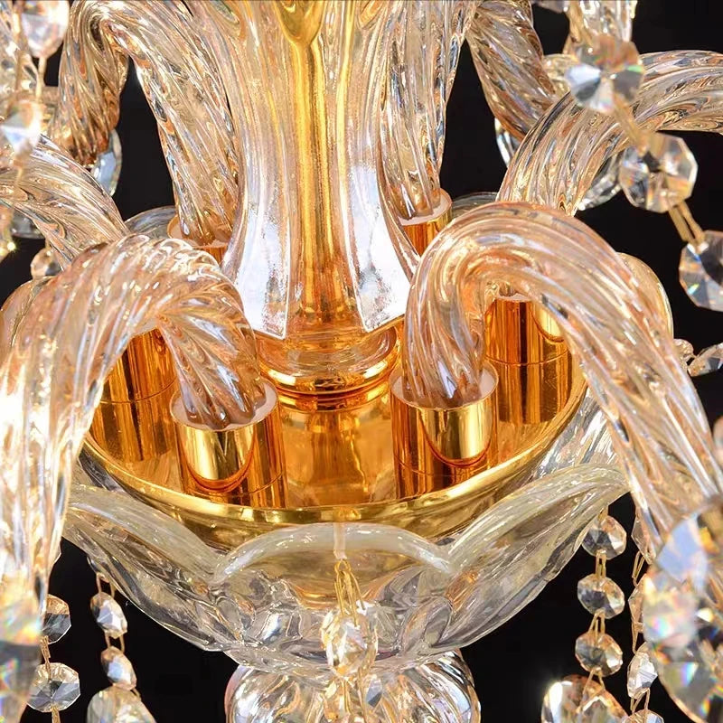 lampadaire en cristal moderne pour décoration intérieure élégante - vue 4 sur 7