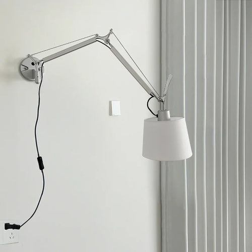applique murale industrielle nordique pliable avec bras long pivotant - vue 5 sur 11
